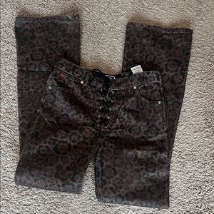 Wrangler Women's Boot Cut Jeans - Brown Leopard Print